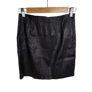 Aritzia Talula Coated Mini Skirt Women's Size‎ Small Black
